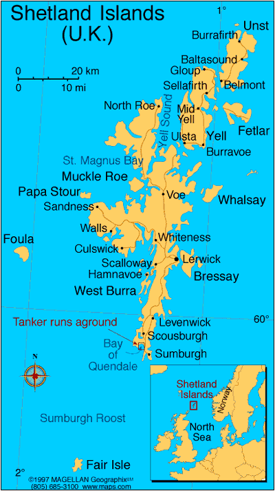 shetland island map